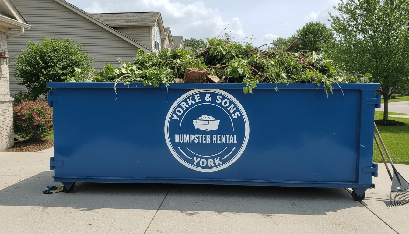 Yard Waste Dumpster Rental York PA-img