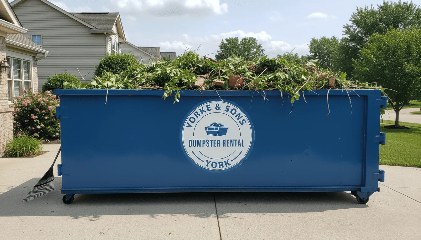 Yard Waste Dumpster Rental York-img